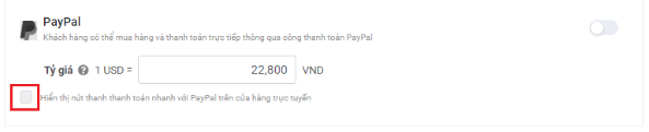 Cách bật / tắt để hiển thị hoặc ẩn nút thanh toán PayPal trên cửa hàng trực tuyến 3